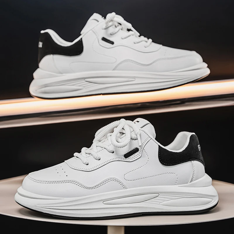 New Causal Men's Shoes Versatile Male Breathable White Shoes Men's Sports Leisure Board Shoes Thick Soled Trendy Running Shoes
New Causal Men's Shoes Versatile Male Breathable White Shoes Men's Sports Leisure Board Shoes Thick Soled Trendy Running Shoes