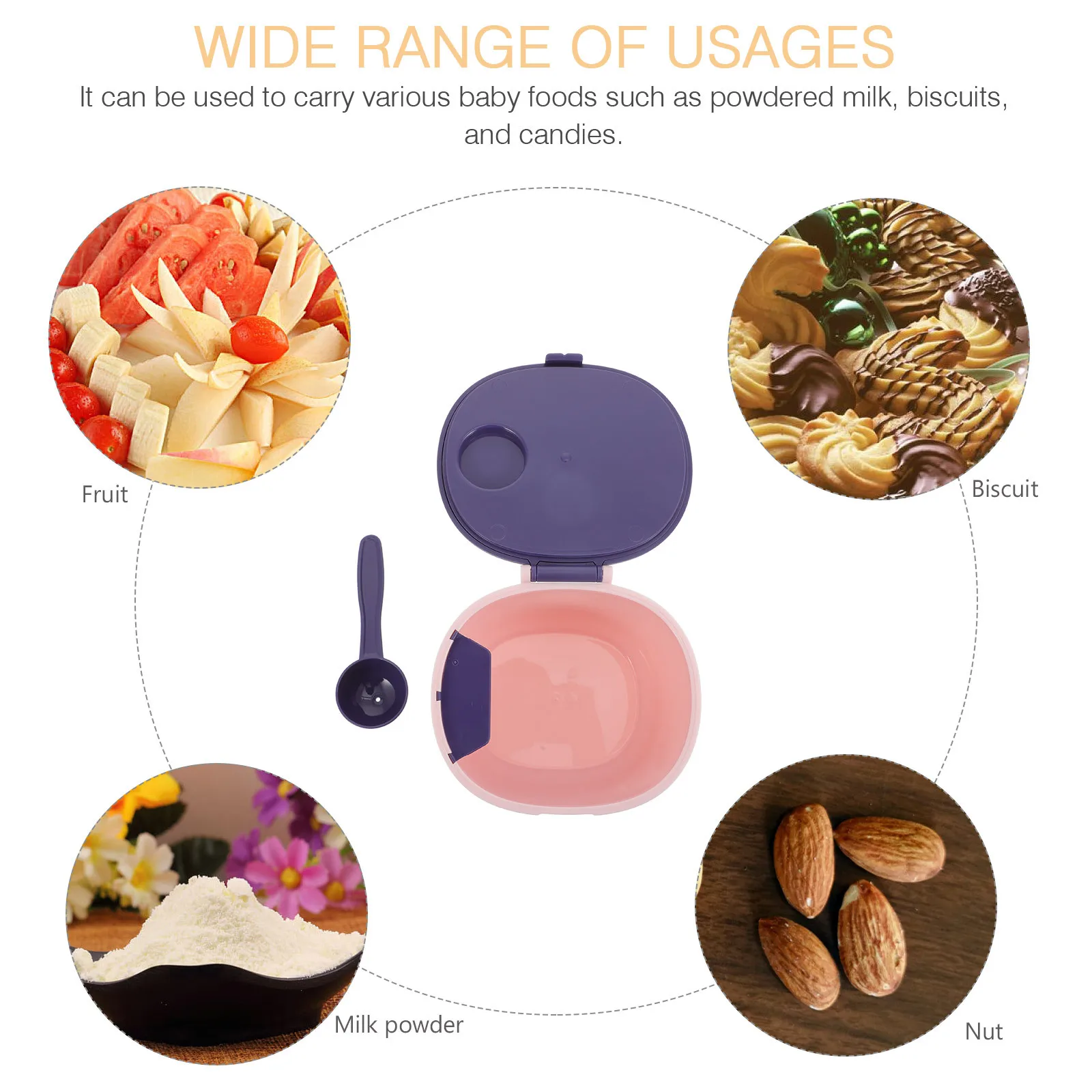 Baby Formula Container Box Travel Formula Dispenser Snack Holder Protein Powder Container Convenient Food Storage Airtight
Baby Formula Container Box Travel Formula Dispenser Snack Holder Protein Powder Container Convenient Food Storage Airtight