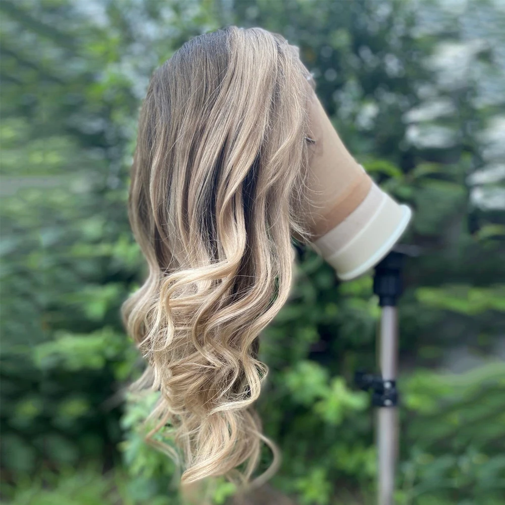 Dark Brown Syntheic Wigs Ash Blonde Balayage Highlight Blend Human Hair Wig 13x4 Lace Front Glueless Wig Wear&Go Women Hair Loss
Dark Brown Syntheic Wigs Ash Blonde Balayage Highlight Blend Human Hair Wig 13x4 Lace Front Glueless Wig Wear&Go Women Hair Loss