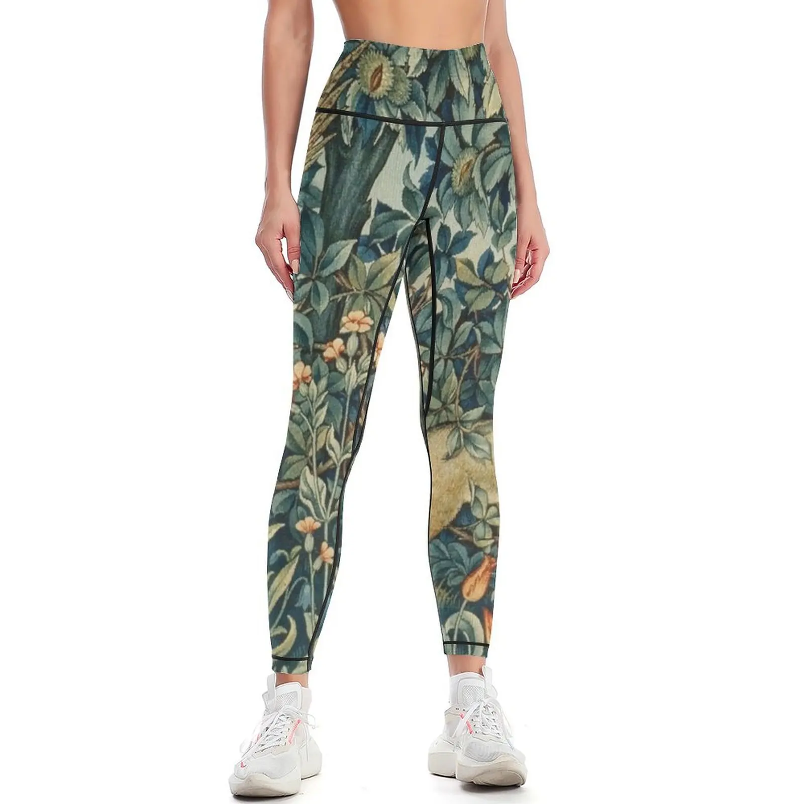 GREENERY, FOREST ANIMALS Pheasant and Fox Blue Green Floral Tapestry Leggings gym's sportswear gym wear Womens Leggings
GREENERY, FOREST ANIMALS Pheasant and Fox Blue Green Floral Tapestry Leggings gym's sportswear gym wear Womens Leggings