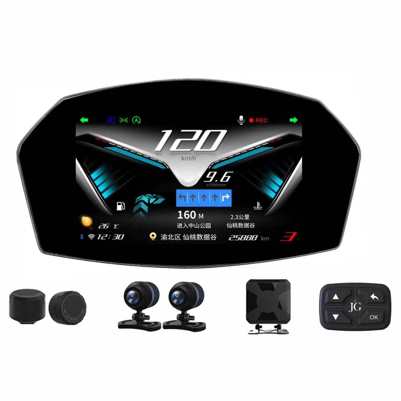 Scooter Meter Digital Speedometer for NMAX 155 Motorcycle | Digital Odometer Upgrade Dashboard
Scooter Meter Digital Speedometer for NMAX 155 Motorcycle | Digital Odometer Upgrade Dashboard