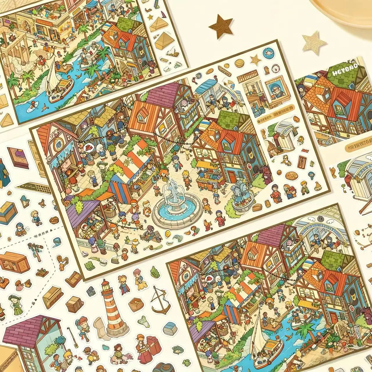 HEYBAO 9.0 Mini Scene Collection Book, Stress-Relief Fun DIY Collage, 3D Decorative Original Stickers
HEYBAO 9.0 Mini Scene Collection Book, Stress-Relief Fun DIY Collage, 3D Decorative Original Stickers