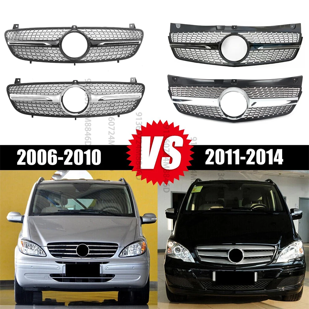 Diamond AMG Style Front Grille ABS Mesh Cover Trim For Mercedes Benz Vito Viano W639 2006-2014 Car Styling Accessories
Diamond AMG Style Front Grille ABS Mesh Cover Trim For Mercedes Benz Vito Viano W639 2006-2014 Car Styling Accessories