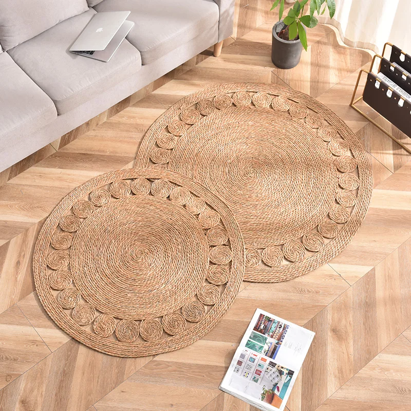 Straw round carpet, Japanese tassel woven floor mat, ins cloakroom, living room, bedside blanket, rattan bed mat
Straw round carpet, Japanese tassel woven floor mat, ins cloakroom, living room, bedside blanket, rattan bed mat