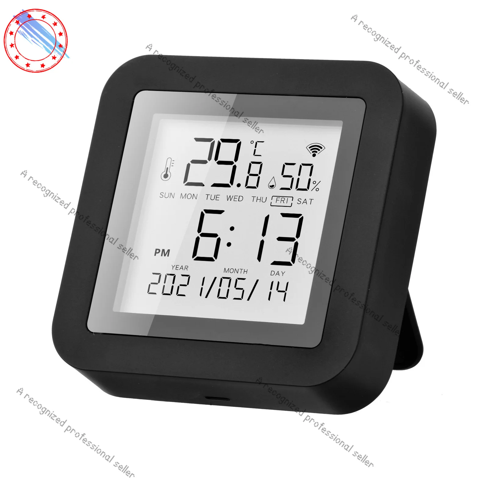 Умный инфракрасный пульт дистанционного управления Tuya WiFi с датчиком температуры и влажности, дисплей даты, управление смартфоном 
Умный инфракрасный пульт дистанционного управления Tuya WiFi с датчиком температуры и влажности, дисплей даты, управление смартфоном