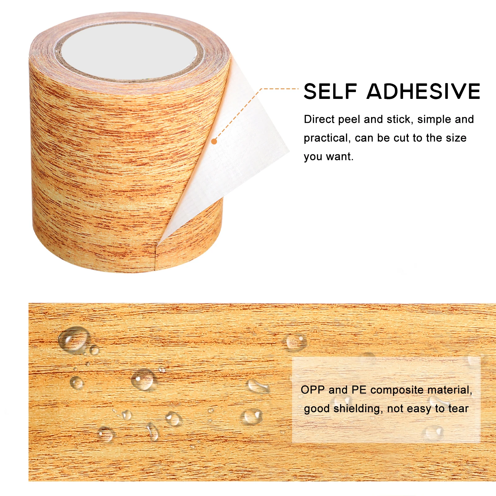 2 Pcs Grain Tape Floor Repair Kit OPP PE Material Duct Tapes Furniture Home Office Wood Grain Tape For Repair Use
2 Pcs Grain Tape Floor Repair Kit OPP PE Material Duct Tapes Furniture Home Office Wood Grain Tape For Repair Use
