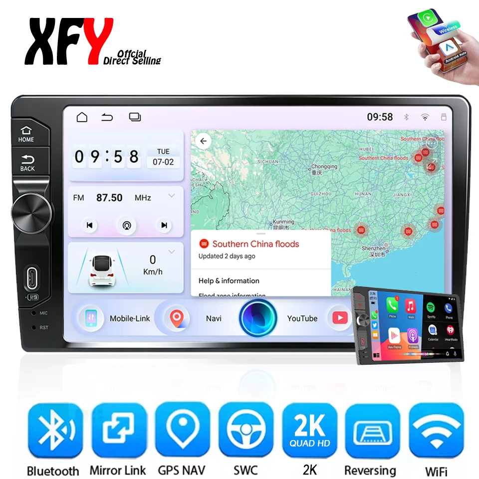 XFY 9 10" Universal Car Radio Android Auto Carplay Car Stereo Multimedia Player WIFI GPS Autoradio Car Intelligent Systems 2026
XFY 9 10" Universal Car Radio Android Auto Carplay Car Stereo Multimedia Player WIFI GPS Autoradio Car Intelligent Systems 2026