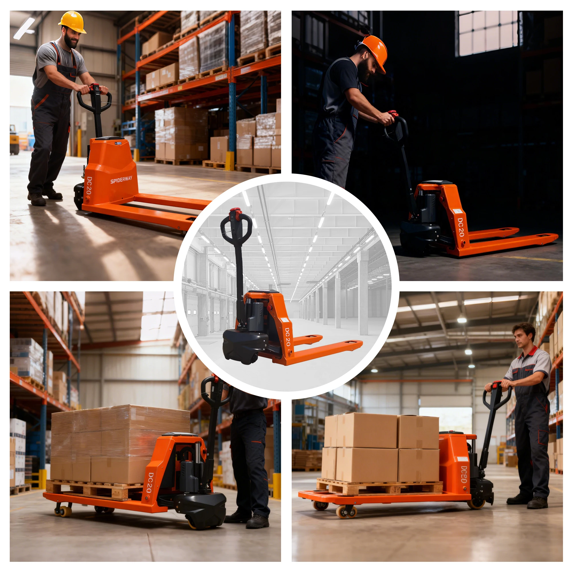 Electric Pallet Jack Powered Lithium Battery Classic Pallet Truck 4400Lbs Capacity 48" x27" Fork Length Multi-Function Handle
Electric Pallet Jack Powered Lithium Battery Classic Pallet Truck 4400Lbs Capacity 48" x27" Fork Length Multi-Function Handle
