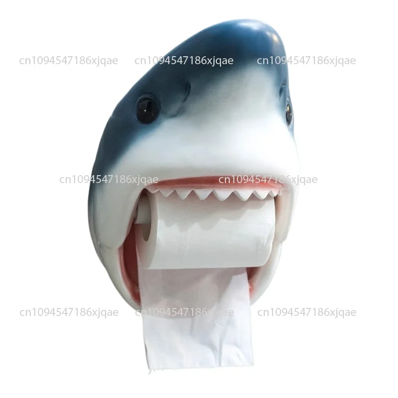 Shark Roll Holders Resin Dolphin Paper Dispenser Toilet Bathroom Shelf Holder Wall-mounted European Bath Decoration 26*21.5*17cm
Shark Roll Holders Resin Dolphin Paper Dispenser Toilet Bathroom Shelf Holder Wall-mounted European Bath Decoration 26*21.5*17cm