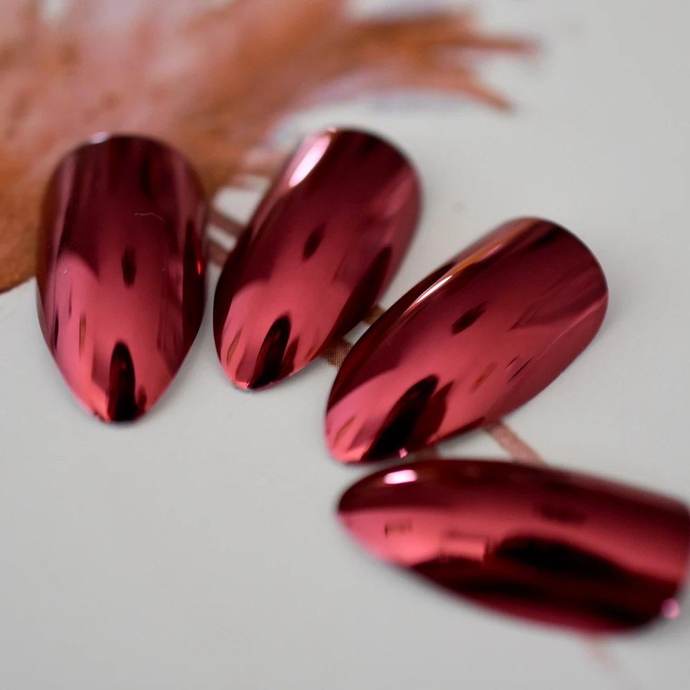 STILETTO короткие красные зеркальные накладные ногти металлик женская мода средний набор накладных ногтей качество 24 шт.
STILETTO короткие красные зеркальные накладные ногти металлик женская мода средний набор накладных ногтей качество 24 шт.