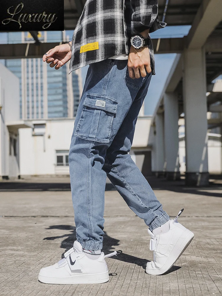 Spring Autumn Multi-Pockets Cargo Jeans Men Black Blue Denim Jogger Pants Male Baggy Jean Trousers Plus Size 6XL 7XL 8XL
Spring Autumn Multi-Pockets Cargo Jeans Men Black Blue Denim Jogger Pants Male Baggy Jean Trousers Plus Size 6XL 7XL 8XL