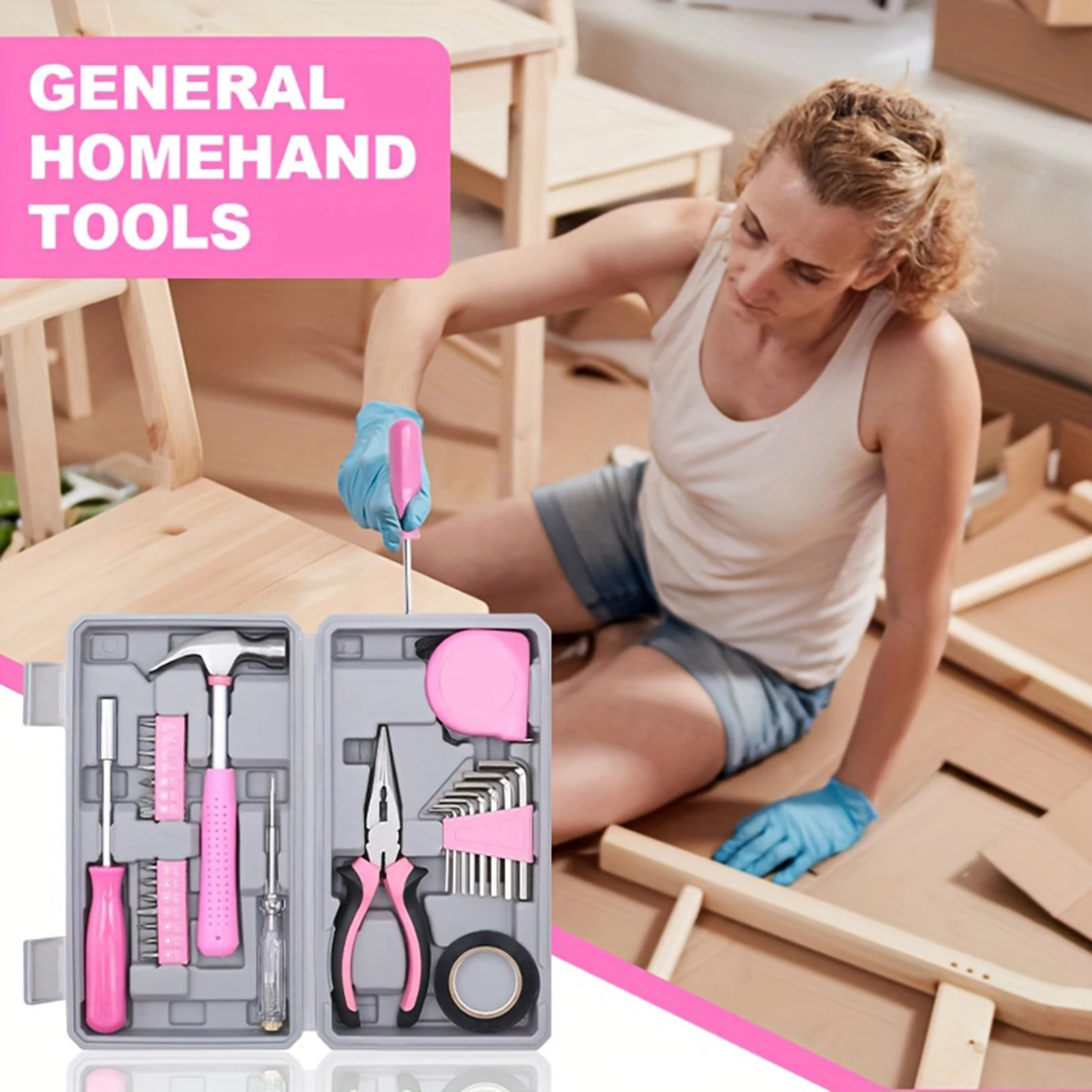 29pcs Basics Household Tool Set with Measuring Tape Nail Hammer Essential Hand Tools Suitable for Improvement Projects
29pcs Basics Household Tool Set with Measuring Tape Nail Hammer Essential Hand Tools Suitable for Improvement Projects