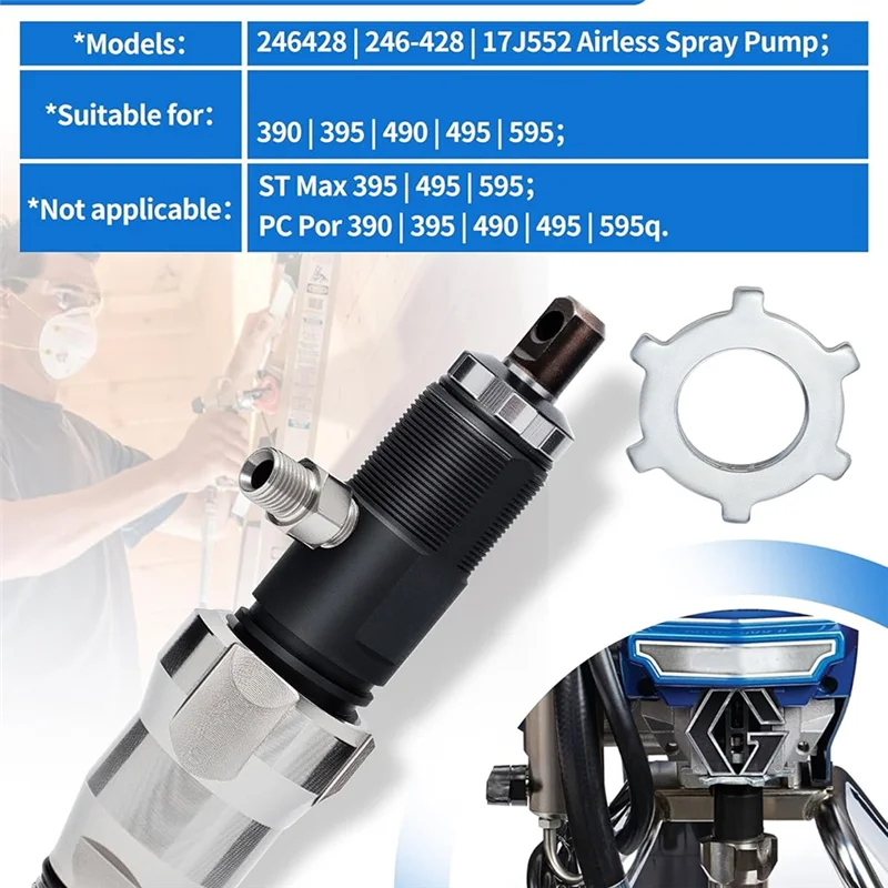 ABAE-246428 Airless Spraypump Paint Sprayerpump Fori390 For I390 395 490 495 595 Airless Paint Sprayer Replace
ABAE-246428 Airless Spraypump Paint Sprayerpump Fori390 For I390 395 490 495 595 Airless Paint Sprayer Replace