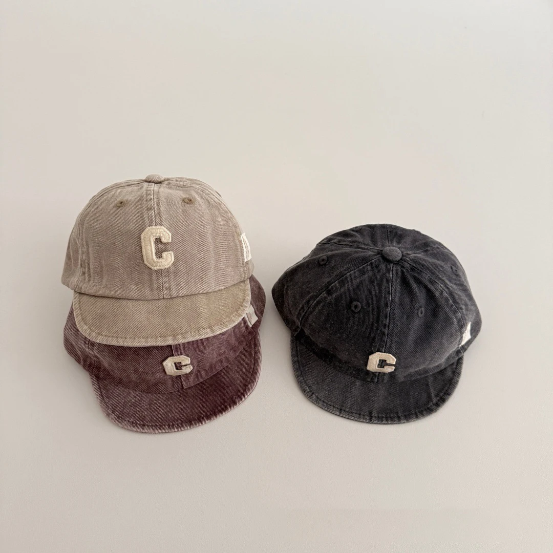 Washed Cotton Baby Baseball Cap Letter Embroidery Toddler Peaked Hat Summer Adjustable Kids Boy Girl Sun Hats
Washed Cotton Baby Baseball Cap Letter Embroidery Toddler Peaked Hat Summer Adjustable Kids Boy Girl Sun Hats