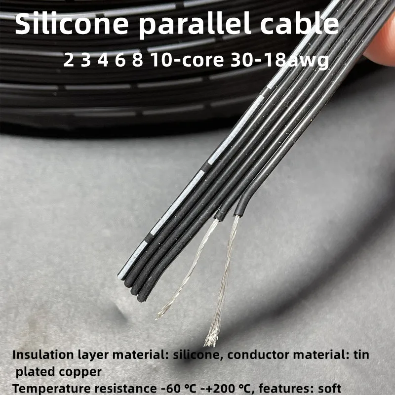 Очень мягкий силиконовый кабель 100 м 20-30AWG 2 3 4 5 6 8 ядер, устойчивый к высоким температурам кабель и провод из луженой меди 0,08 мм
Очень мягкий силиконовый кабель 100 м 20-30AWG 2 3 4 5 6 8 ядер, устойчивый к высоким температурам кабель и провод из луженой меди 0,08 мм