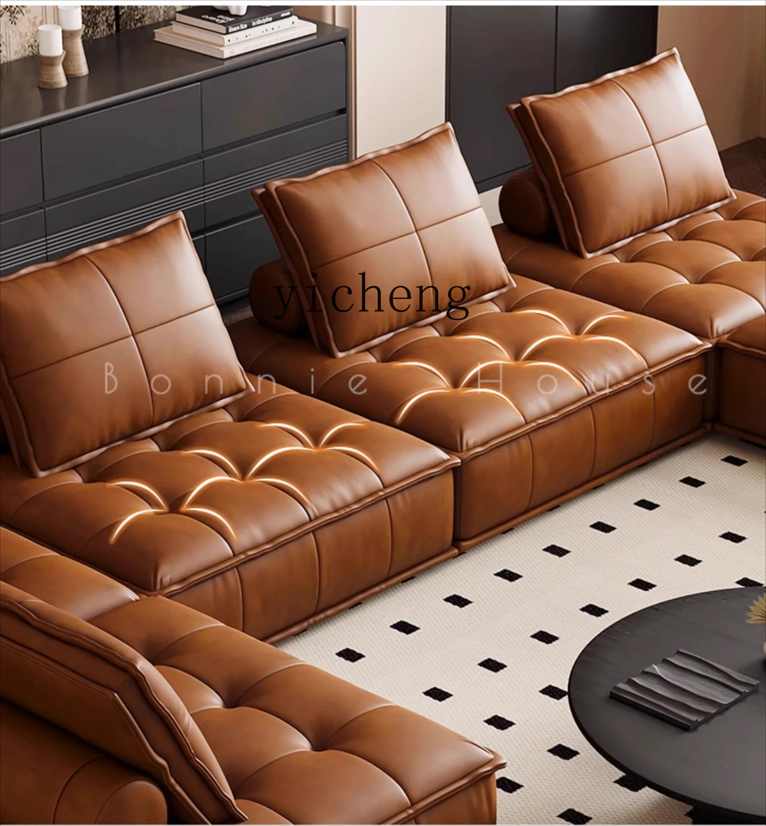V7 retro style leather modern living room reclining and sleeping combination square fabric sofa
V7 retro style leather modern living room reclining and sleeping combination square fabric sofa