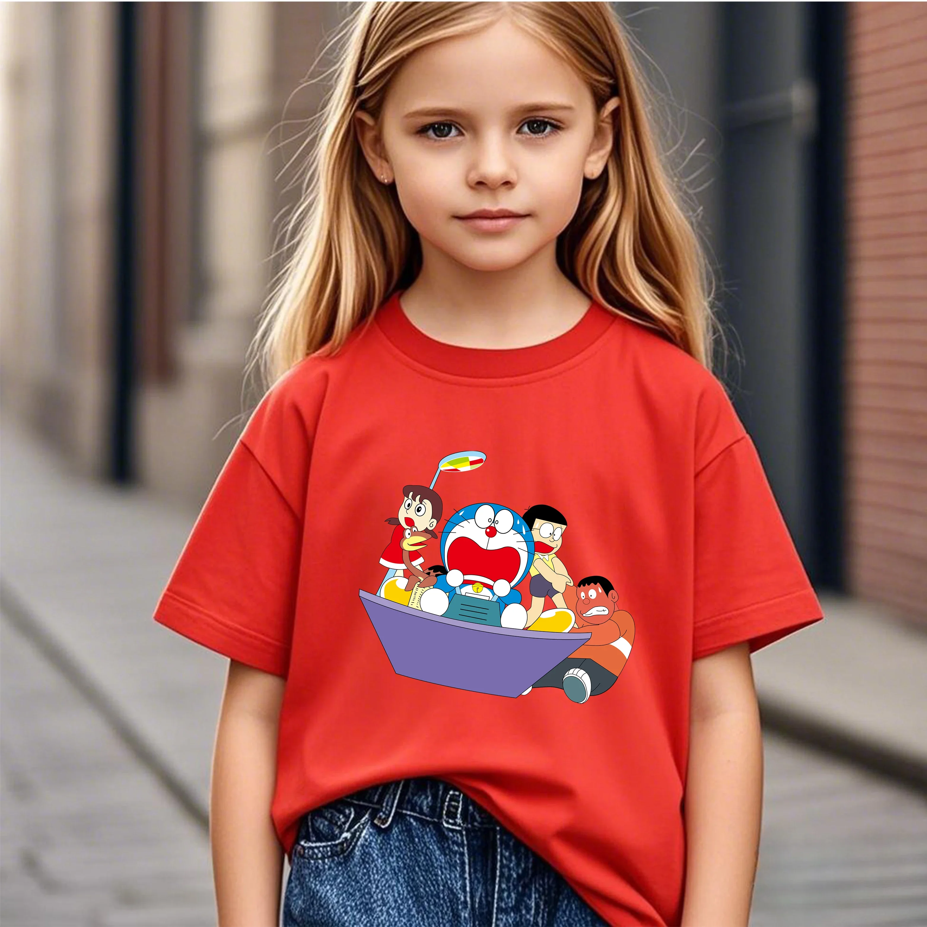 2026 Loose Casual Doraemon 2D Cartoon Short Sleeve Tee Summer Hot Sale For Boys Girls
2026 Loose Casual Doraemon 2D Cartoon Short Sleeve Tee Summer Hot Sale For Boys Girls