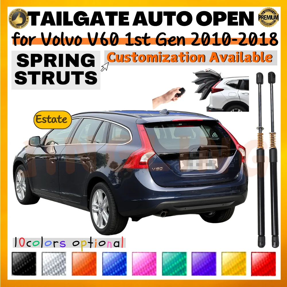Qty(2) Trunk Struts with Spring for Volvo V60 1st Gen Estate 2010-2018 Rear Tailgate Boot Lift Supports Shock Absorbers Dampers
Qty(2) Trunk Struts with Spring for Volvo V60 1st Gen Estate 2010-2018 Rear Tailgate Boot Lift Supports Shock Absorbers Dampers