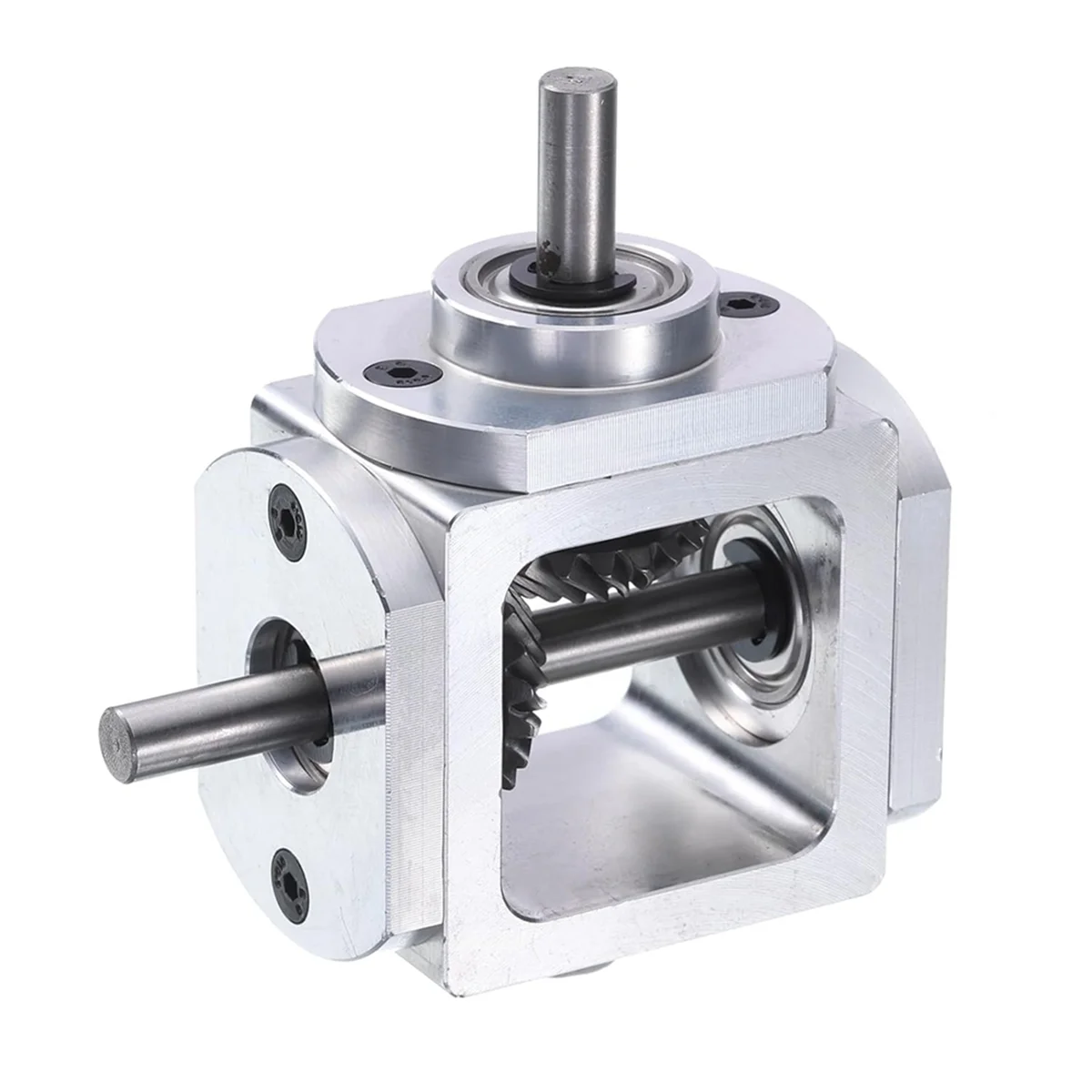 T27C Gear-Box 90 Degree Right Angle Bevel Gear-Box 1:1 Single Output Shaft 1 Module 20 Teeth Bevel Gear Aluminum Frame
T27C Gear-Box 90 Degree Right Angle Bevel Gear-Box 1:1 Single Output Shaft 1 Module 20 Teeth Bevel Gear Aluminum Frame