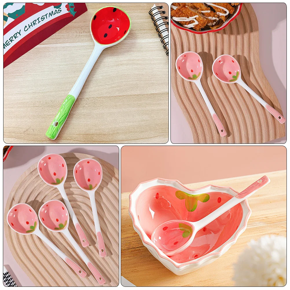 2 Pcs Small Dessert Spoon Cute Soup Spoons Ceramic Serving Cake Asian Sauce Scoops
2 Pcs Small Dessert Spoon Cute Soup Spoons Ceramic Serving Cake Asian Sauce Scoops
