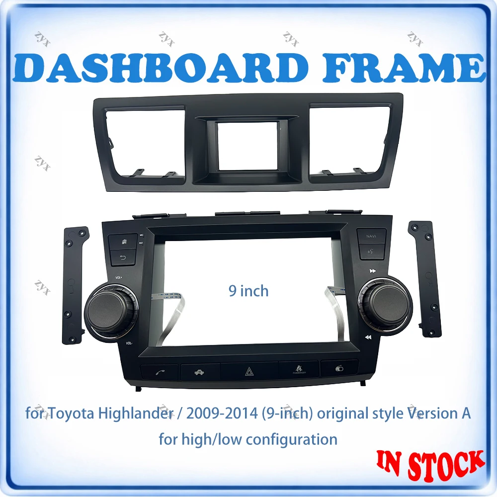 Car Radio Fascia Frame For Toyota Highlander 2009-2014 9 inch Factory Style A Version Fits All Trims Wiring Harness
Car Radio Fascia Frame For Toyota Highlander 2009-2014 9 inch Factory Style A Version Fits All Trims Wiring Harness