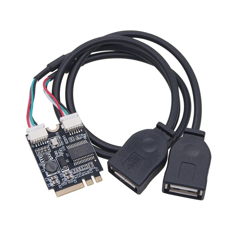 Плата расширения M.2 на USB 480 Мбит/с, M.2 ключ A + E на два порта USB2.0, плата расширения с кабелем Riser для Win10
Плата расширения M.2 на USB 480 Мбит/с, M.2 ключ A + E на два порта USB2.0, плата расширения с кабелем Riser для Win10