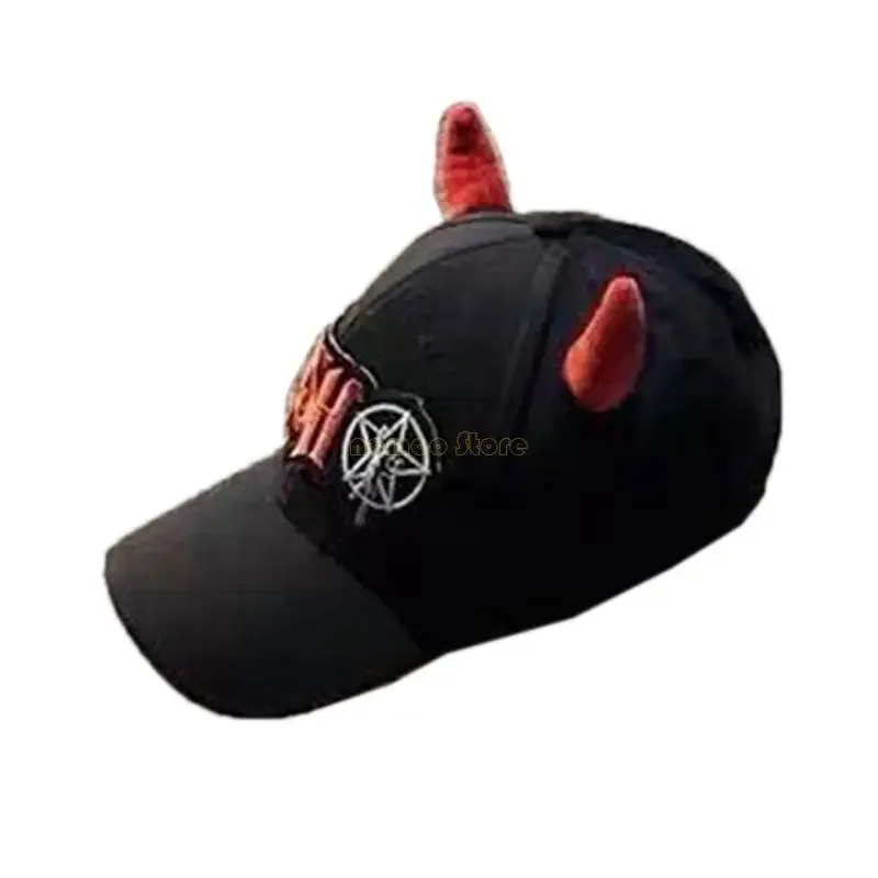 31BF Devil Horn Baseball Hat for Women Breathable Cabbie Hat Girl Embroidery Patched Baseball Hat 2000s Hiphop Headwear
31BF Devil Horn Baseball Hat for Women Breathable Cabbie Hat Girl Embroidery Patched Baseball Hat 2000s Hiphop Headwear