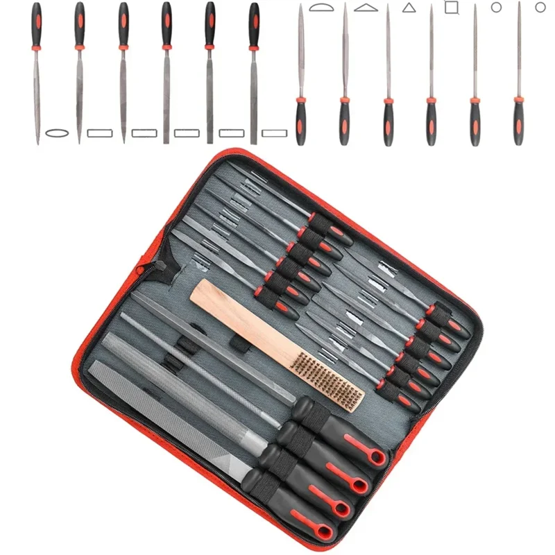 SHGO-Wood File Kit 16Pcs For Metal Hand File Set With Brush Steel Files Double Pattern Files Large Small For Metal Files Work
SHGO-Wood File Kit 16Pcs For Metal Hand File Set With Brush Steel Files Double Pattern Files Large Small For Metal Files Work