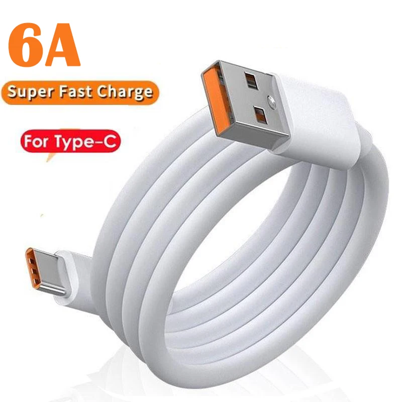 6A Quick Charging Cable 120W USB A To Type C Fast Charger High-speed Data Transfer Wire Cords for Samsung Xiaomi Huawei Redmi
6A Quick Charging Cable 120W USB A To Type C Fast Charger High-speed Data Transfer Wire Cords for Samsung Xiaomi Huawei Redmi