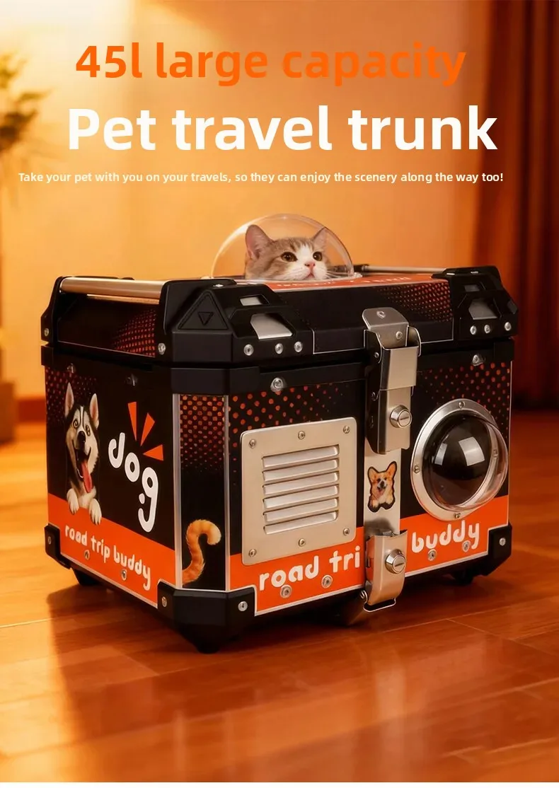 Motorcycle Tail Box Locomotive Drop Resistant Waterproof Ventilated Pet Travel Trunk Electric Vehicle Aluminum Alloy Trunk
Motorcycle Tail Box Locomotive Drop Resistant Waterproof Ventilated Pet Travel Trunk Electric Vehicle Aluminum Alloy Trunk