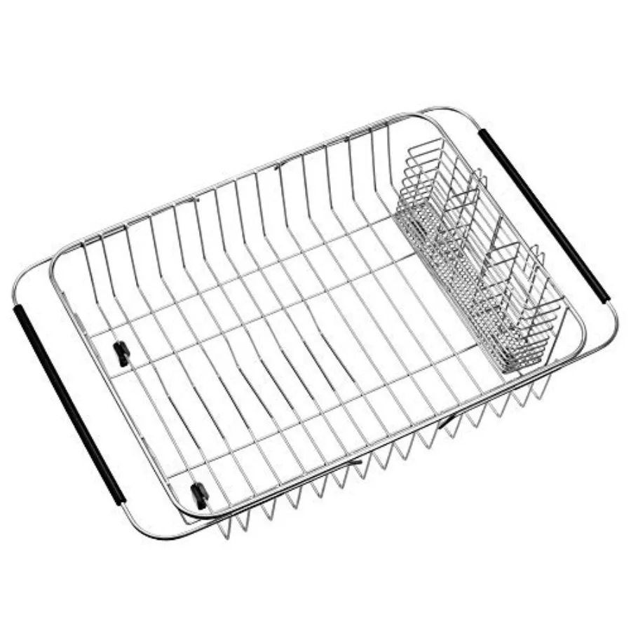 Expandable Dish Drying Rack Organizer 304 Stainless Steel Over Sink Dish Drainer in Sink or On Counter Rustproof Dish Utensil C
Expandable Dish Drying Rack Organizer 304 Stainless Steel Over Sink Dish Drainer in Sink or On Counter Rustproof Dish Utensil C