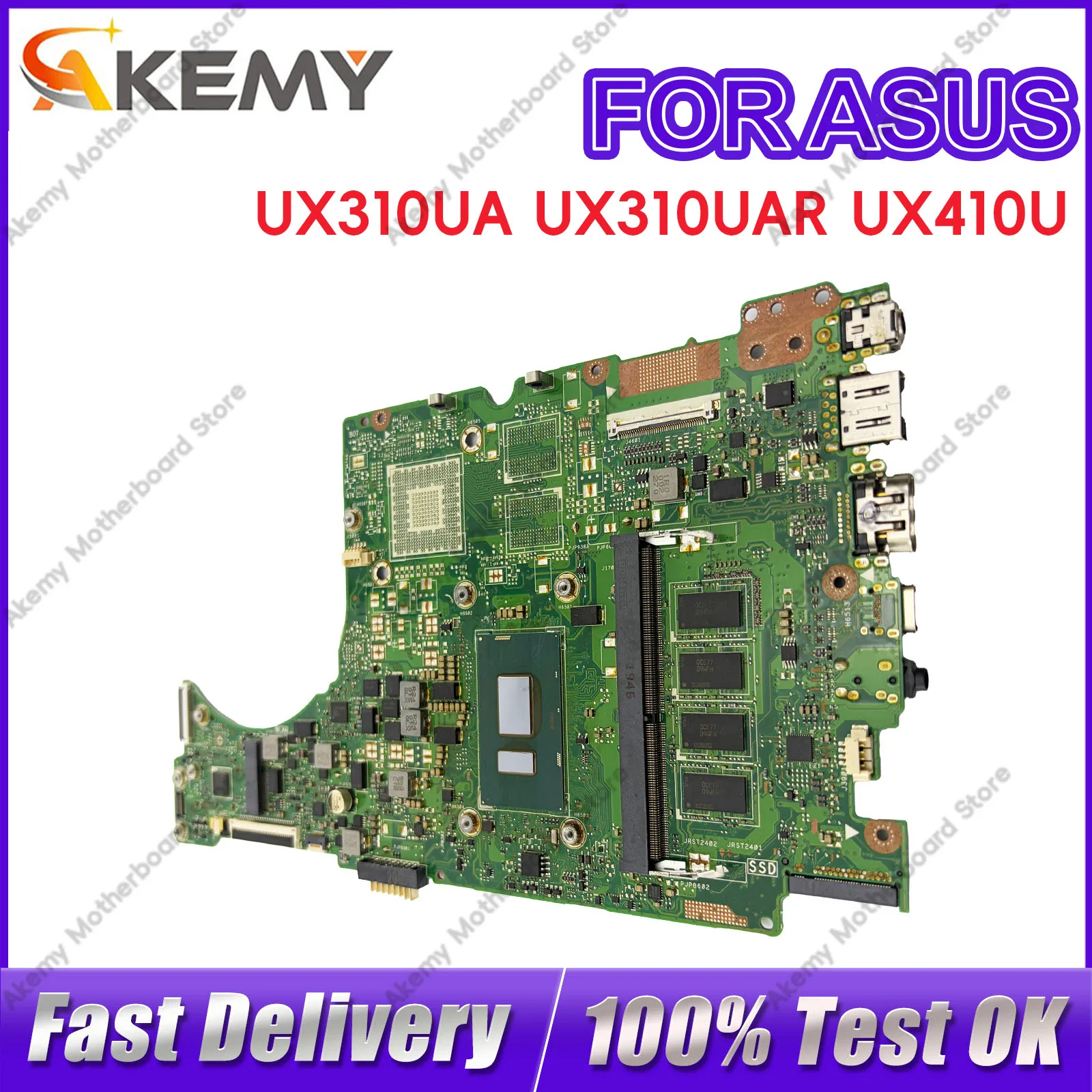 UX310UA Laptop Motherboard For ASUS UX310UAK UX310UV UX310UQR UX310UQ UX310UQK U3000U RX310U UX310UFR Mainboard W/ I3 I5 I7 CPU
UX310UA Laptop Motherboard For ASUS UX310UAK UX310UV UX310UQR UX310UQ UX310UQK U3000U RX310U UX310UFR Mainboard W/ I3 I5 I7 CPU