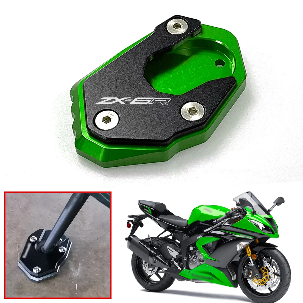 New Kickstand Pad Fit For Kawasaki ZX6R ZX10R 2008 2009-2019 CNC Motorcycle Accessories Foot Side Stand Extension Decorative Pad
New Kickstand Pad Fit For Kawasaki ZX6R ZX10R 2008 2009-2019 CNC Motorcycle Accessories Foot Side Stand Extension Decorative Pad