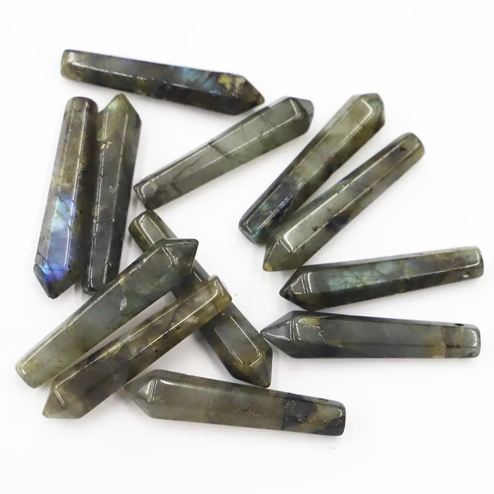 Quality Natural Stone Spectrolite Pillar Hexagram Holes Necklaces Pendants Charms Fashion DIY Jewelry Accessories Wholesale 6Pcs
Quality Natural Stone Spectrolite Pillar Hexagram Holes Necklaces Pendants Charms Fashion DIY Jewelry Accessories Wholesale 6Pcs