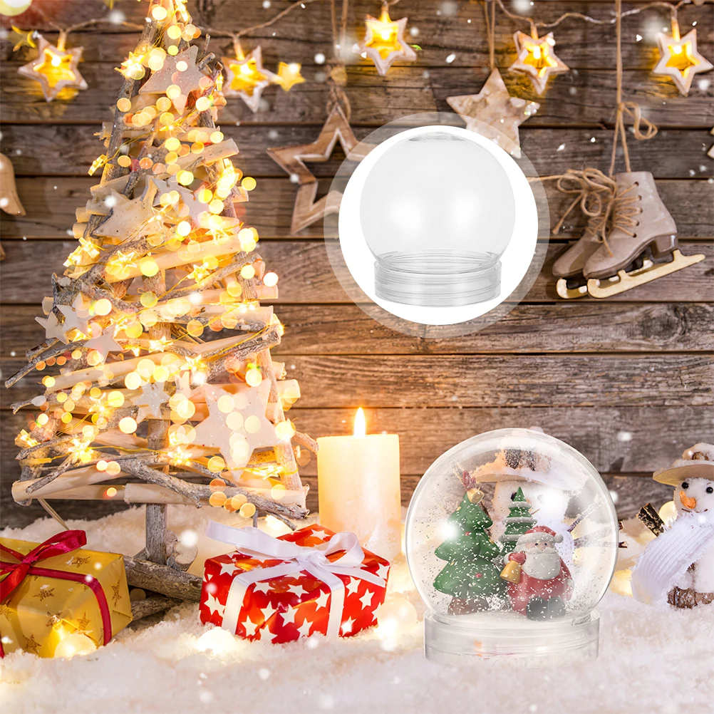 5Pcs Snow Ball Makers DIY Clear Plastic Globes Fillable Water Jars for Kids Snow Globe Craft Fun Christmas Ornament Decor Set
5Pcs Snow Ball Makers DIY Clear Plastic Globes Fillable Water Jars for Kids Snow Globe Craft Fun Christmas Ornament Decor Set