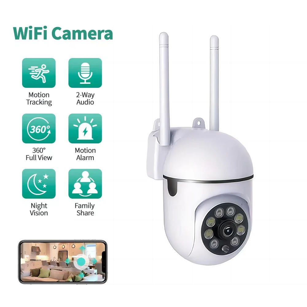 8MP Wifi IP Wireless Security Surveillance PTZ Camera 4X Zoom Cameras Tracking Two-way Audio HD Night Color Cam
8MP Wifi IP Wireless Security Surveillance PTZ Camera 4X Zoom Cameras Tracking Two-way Audio HD Night Color Cam