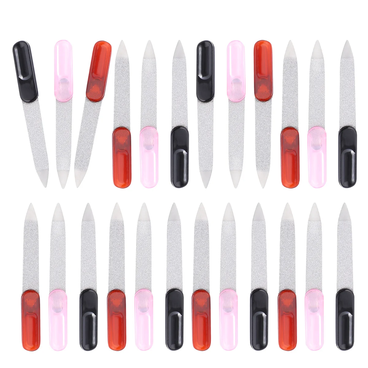 24pcs Metal Nail Files Carbon Steel Nail Art Grinding Tool For Polishing Buffing Sanding Manicure Pedicure Use Natural False
24pcs Metal Nail Files Carbon Steel Nail Art Grinding Tool For Polishing Buffing Sanding Manicure Pedicure Use Natural False