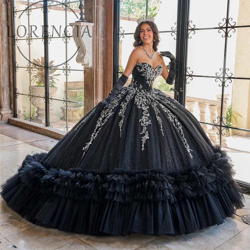 Princess Applique Quinceanera Dresses Tulle Ruffles Sweet 16 Birthday Ball Gowns Customized vestidos para mujer elegantes
Princess Applique Quinceanera Dresses Tulle Ruffles Sweet 16 Birthday Ball Gowns Customized vestidos para mujer elegantes