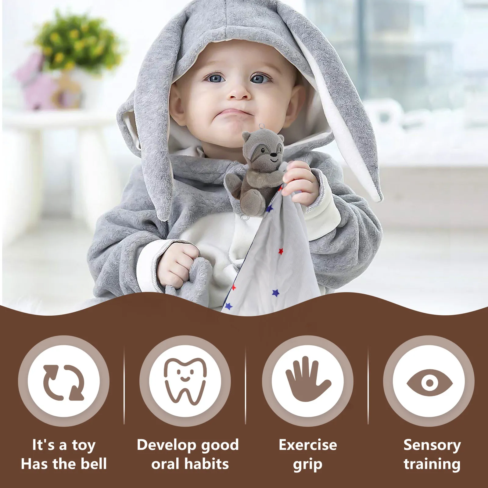 Baby Security Blanket Adorable Animal Shape Soothing Towel Snuggle Sleeping Companion Infant Security Blanket Baby Soother
Baby Security Blanket Adorable Animal Shape Soothing Towel Snuggle Sleeping Companion Infant Security Blanket Baby Soother