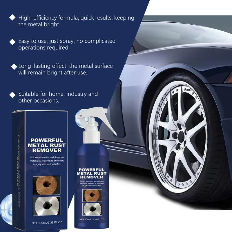 Car Rust Remover Spray 100ml Iron Powder Remover Rust Remover Car Cleaning Supplies Multi-purpose Car Rust Remover For Tools
Car Rust Remover Spray 100ml Iron Powder Remover Rust Remover Car Cleaning Supplies Multi-purpose Car Rust Remover For Tools