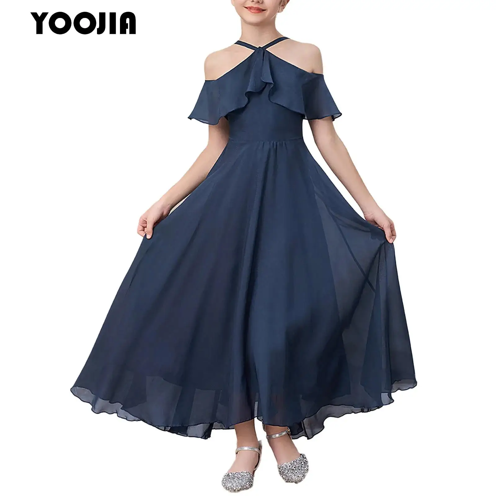 Fancy Chiffon Flower Girl Dresses Kids Girl Elegant Off-shoulder Junior Bridesmaid Dress High Waist Wedding Party Pageant Gown
Fancy Chiffon Flower Girl Dresses Kids Girl Elegant Off-shoulder Junior Bridesmaid Dress High Waist Wedding Party Pageant Gown