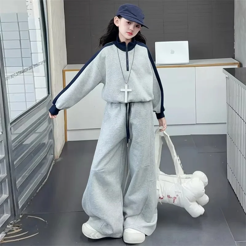 Autumn Teenager Children's Clothing Set Turtleneck Batwing Crop Top Sweatshirt + Wide Leg Pants Tracksuit for Ages 5-12 Years
Autumn Teenager Children's Clothing Set Turtleneck Batwing Crop Top Sweatshirt + Wide Leg Pants Tracksuit for Ages 5-12 Years