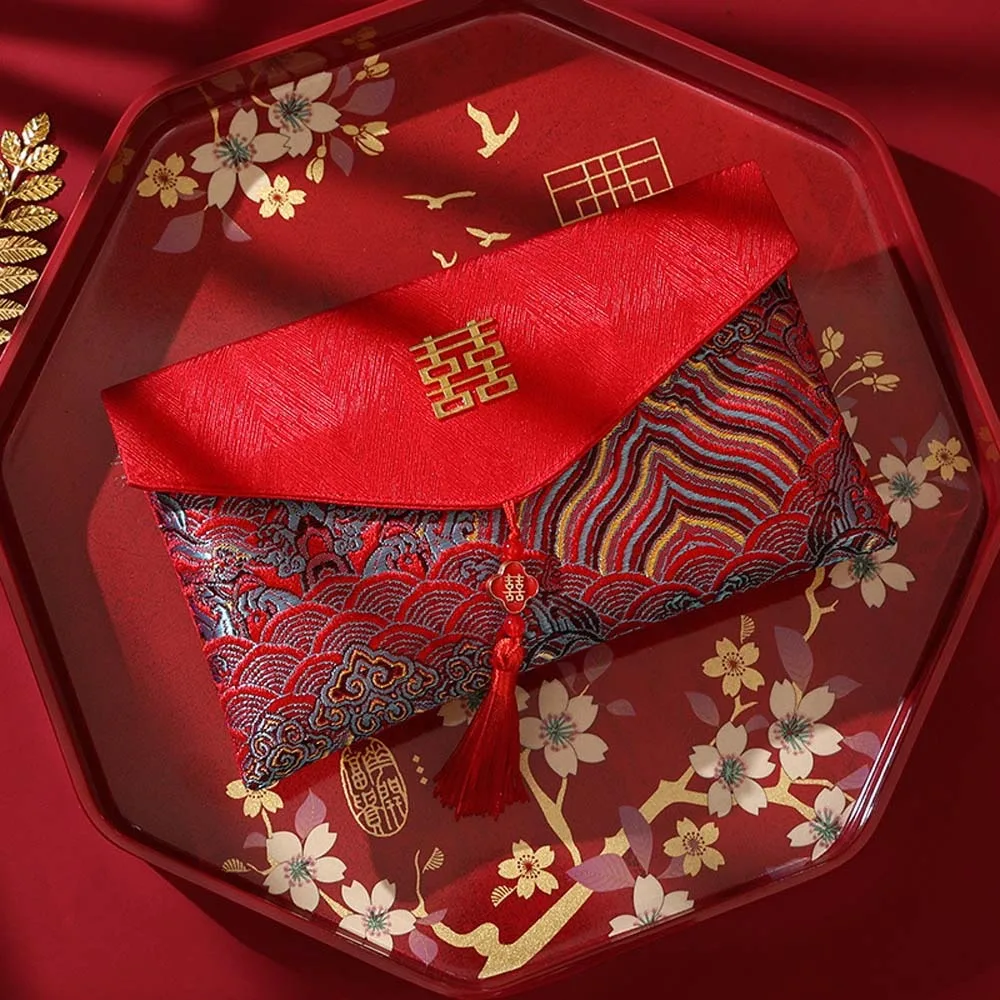 New Year Blessing Words Brocade Red Envelope Brocade Cloth Tassel Spring Festival 2025 Money Pocket HongBao Best Wishes
New Year Blessing Words Brocade Red Envelope Brocade Cloth Tassel Spring Festival 2025 Money Pocket HongBao Best Wishes