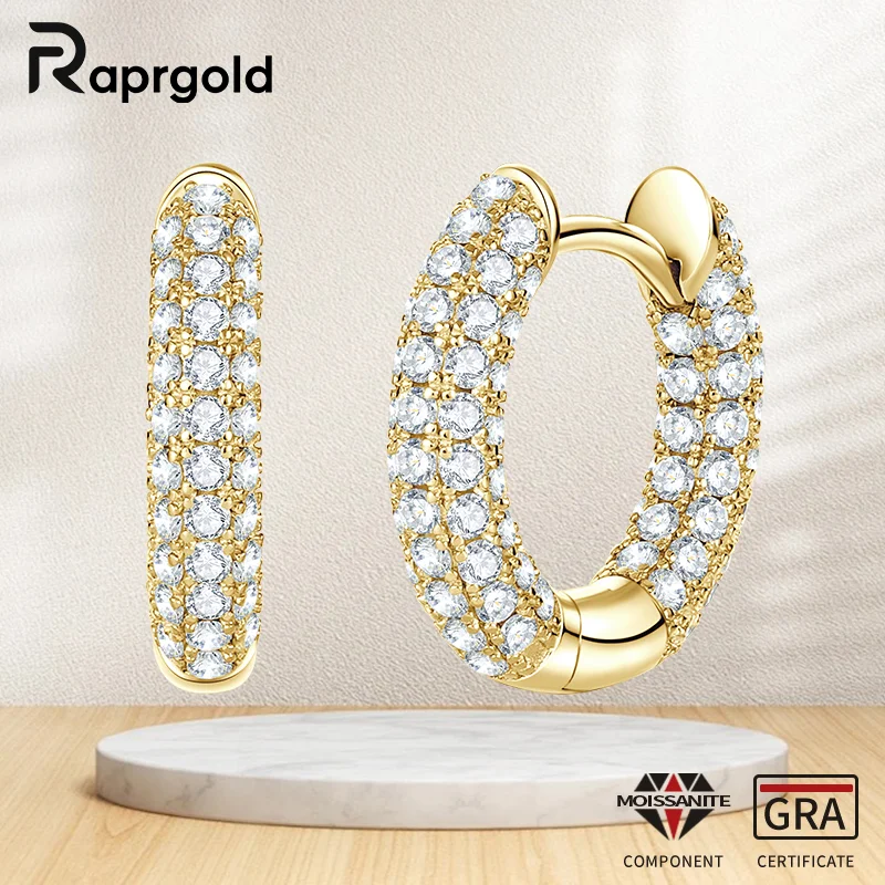 RAPRGOLD классические серьги-кольца с муассанитом круглой огранки 1,3 мм для женщин, настоящее серебро S925, ювелирные изделия, подарки Pendientes
RAPRGOLD классические серьги-кольца с муассанитом круглой огранки 1,3 мм для женщин, настоящее серебро S925, ювелирные изделия, подарки Pendientes