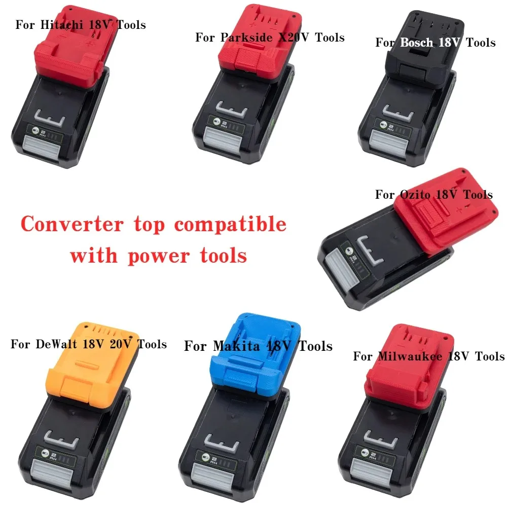 Адаптер/конвертер для преобразования литий-ионных аккумуляторов Greenworks 24V в инструменты DeWalt/Makita/OZITO/Milwaukee/BOSCH/Parkside X20V/Hitachi 18V.
Адаптер/конвертер для преобразования литий-ионных аккумуляторов Greenworks 24V в инструменты DeWalt/Makita/OZITO/Milwaukee/BOSCH/Parkside X20V/Hitachi 18V.