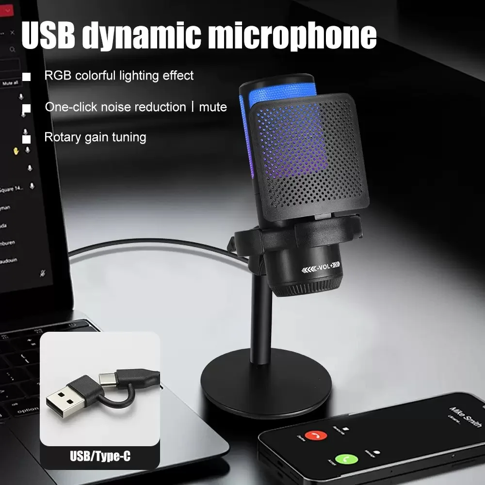 GAM-ME15S Computer Desktop Arm RGB Live Streaming Computer Recording Gaming Microphone
GAM-ME15S Computer Desktop Arm RGB Live Streaming Computer Recording Gaming Microphone