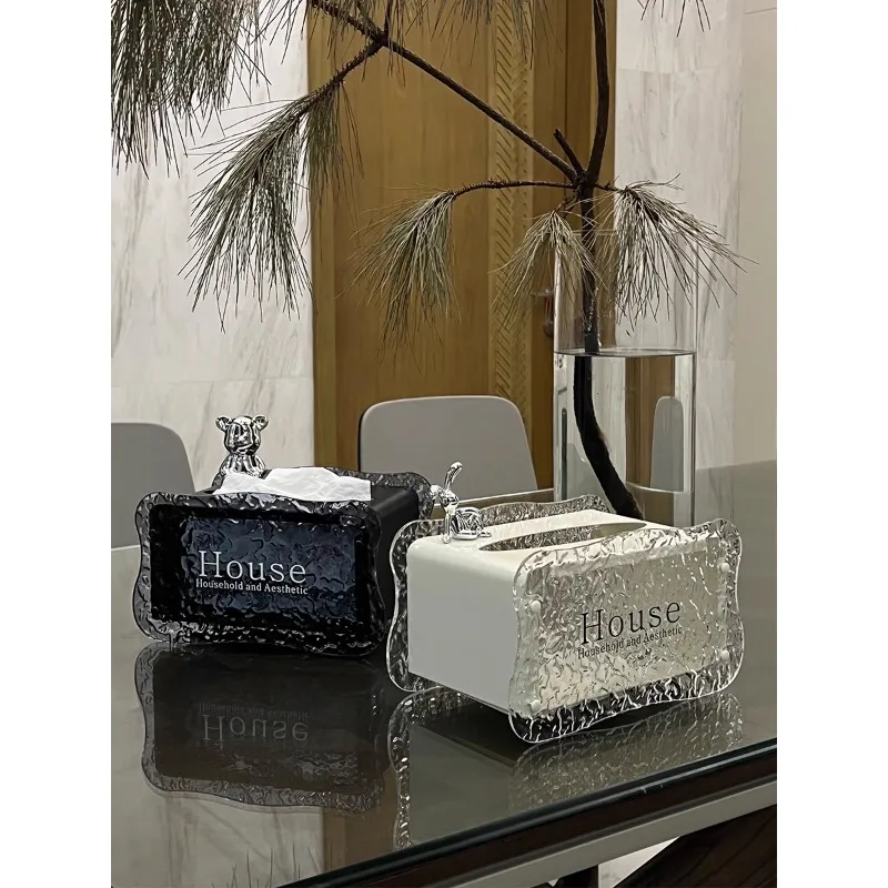 ins creative tissue box acrylic paper box metal paper living room coffee table household light luxury hand wipe paper
ins creative tissue box acrylic paper box metal paper living room coffee table household light luxury hand wipe paper