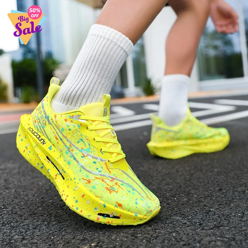 Marathon Carbon Plate Air Cushion Men Sports Running Shoes Breathable Lightweight Women's Comfortable Athletic Nonskid Sneakers
Marathon Carbon Plate Air Cushion Men Sports Running Shoes Breathable Lightweight Women's Comfortable Athletic Nonskid Sneakers