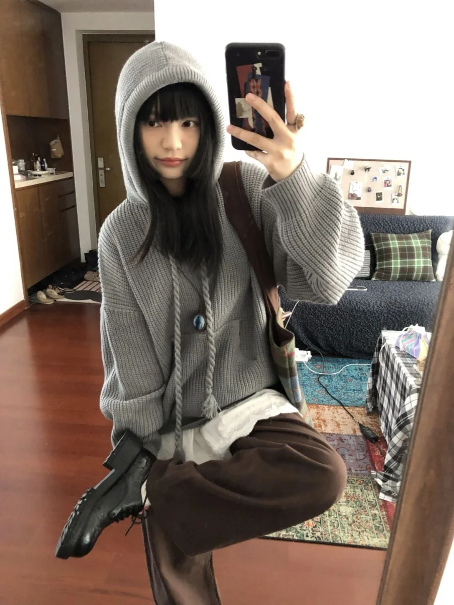 Хлопковые толстовки с капюшоном, женская готическая одежда, силуэт на молнии, теплые, темно-синие, женские зимние модные топы в стиле хип-хоп, ниша оверсайз
Хлопковые толстовки с капюшоном, женская готическая одежда, силуэт на молнии, теплые, темно-синие, женские зимние модные топы в стиле хип-хоп, ниша оверсайз