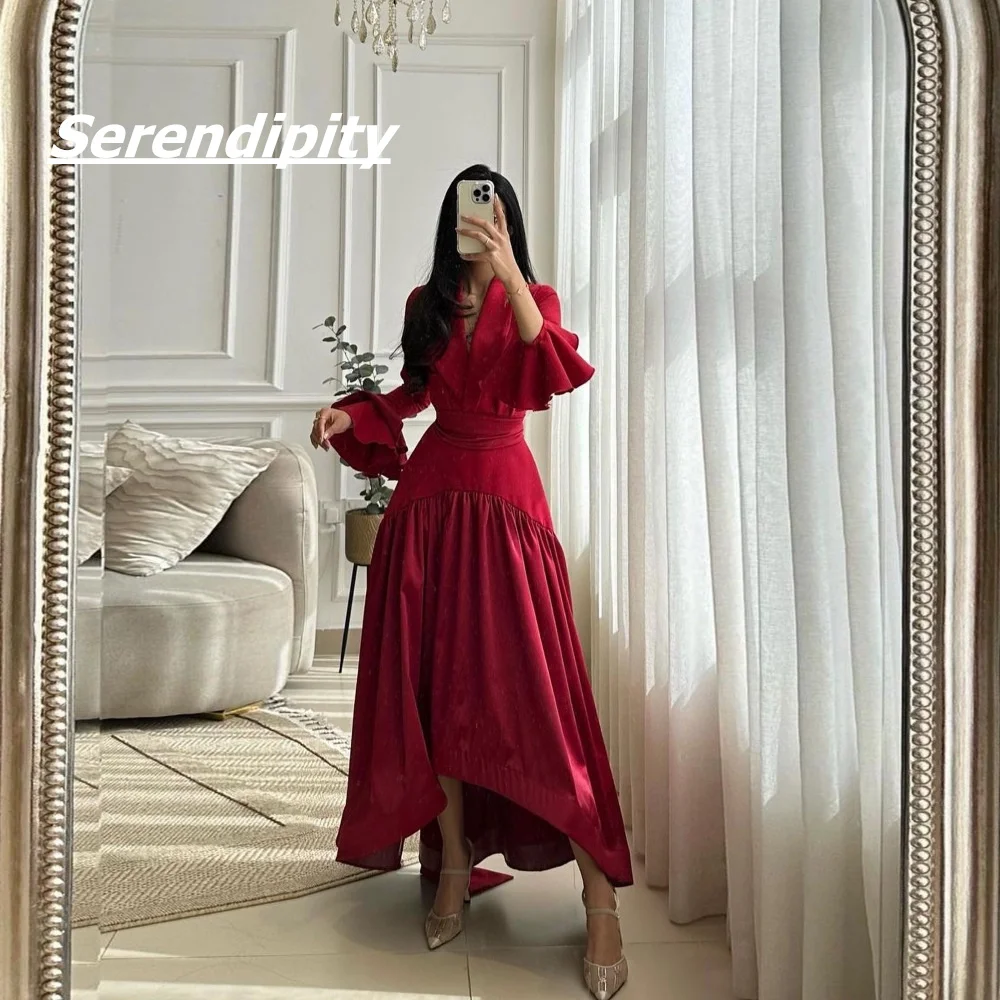 Serendipity فساتين سهره سعوديه V-Neck فساتين مناسبة رسمية Long Sleeves Evening Dress Elegant Pleat Prom Gown For Sexy Women 2024
Serendipity فساتين سهره سعوديه V-Neck فساتين مناسبة رسمية Long Sleeves Evening Dress Elegant Pleat Prom Gown For Sexy Women 2024